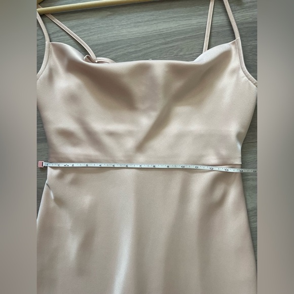 Sachin & Babi cali satin cowl neck midi slip dress with slit - Picture 6 of 8